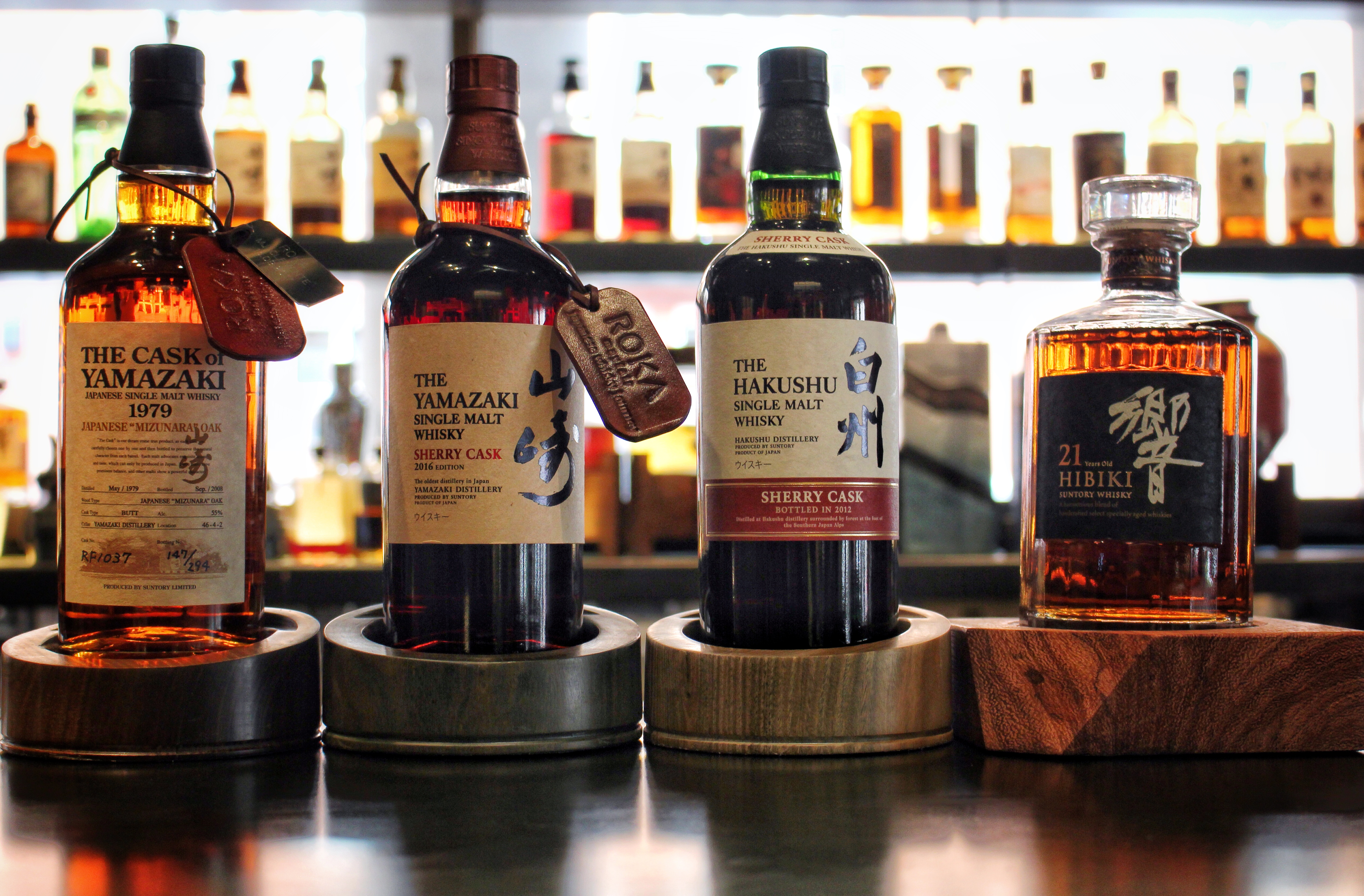 ROKA Mayfair's rare selection of Japanese Whiskies